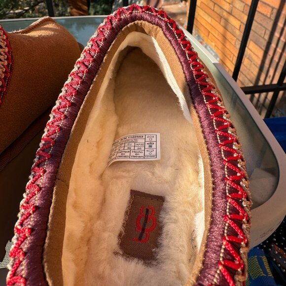 New UGG Tazz 2 Platform Slippers Chesnut Brown 8 - Picture 6 of 9